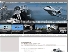 Tablet Screenshot of jet-charter-travel-service.com